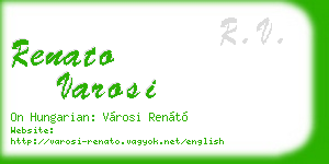 renato varosi business card