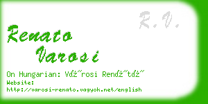 renato varosi business card